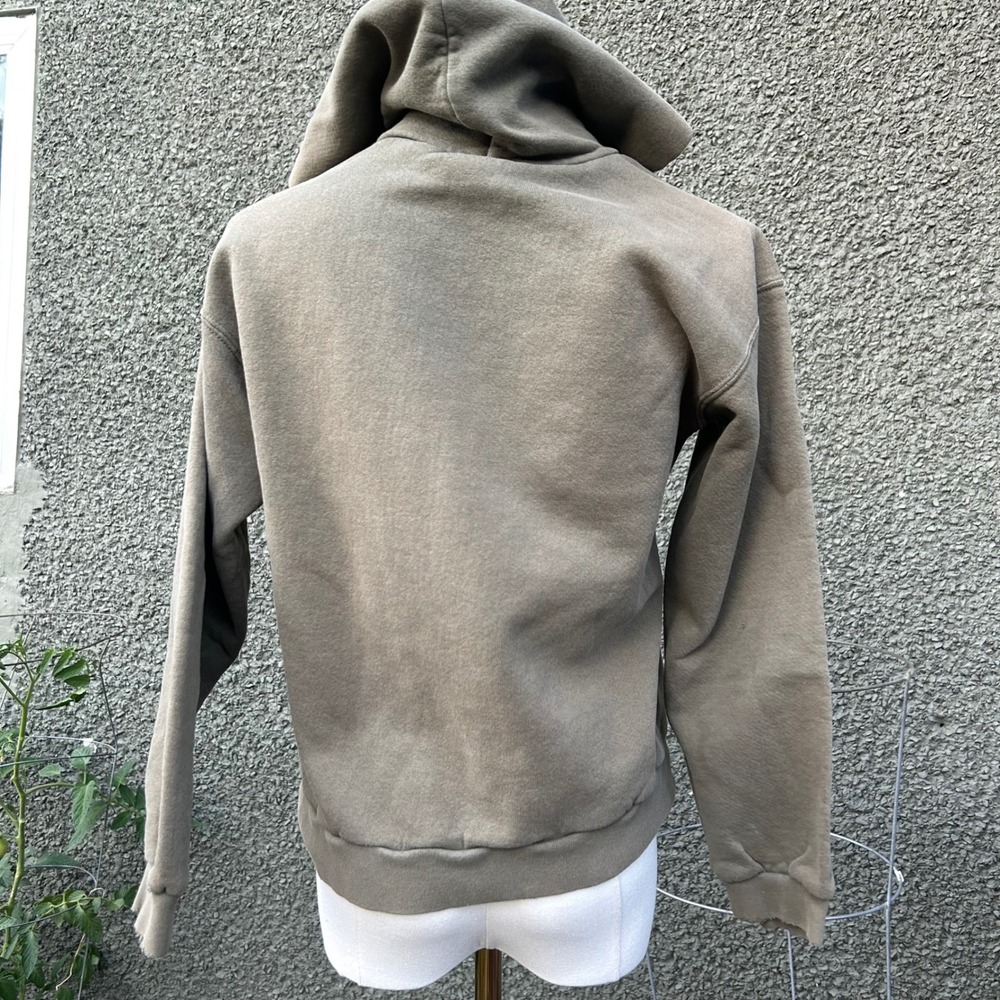 Vintage 90s Nike Hoodie Women Brown Distressed Athletics Spellout Pullover - Picture 5 of 8